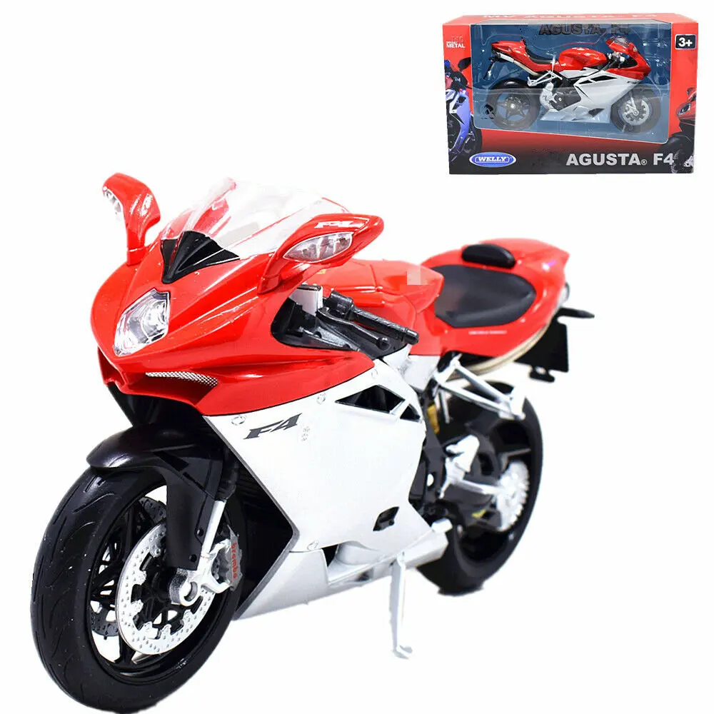 1:10 Welly Agusta F4 игрушечный мотоцикл в коробке