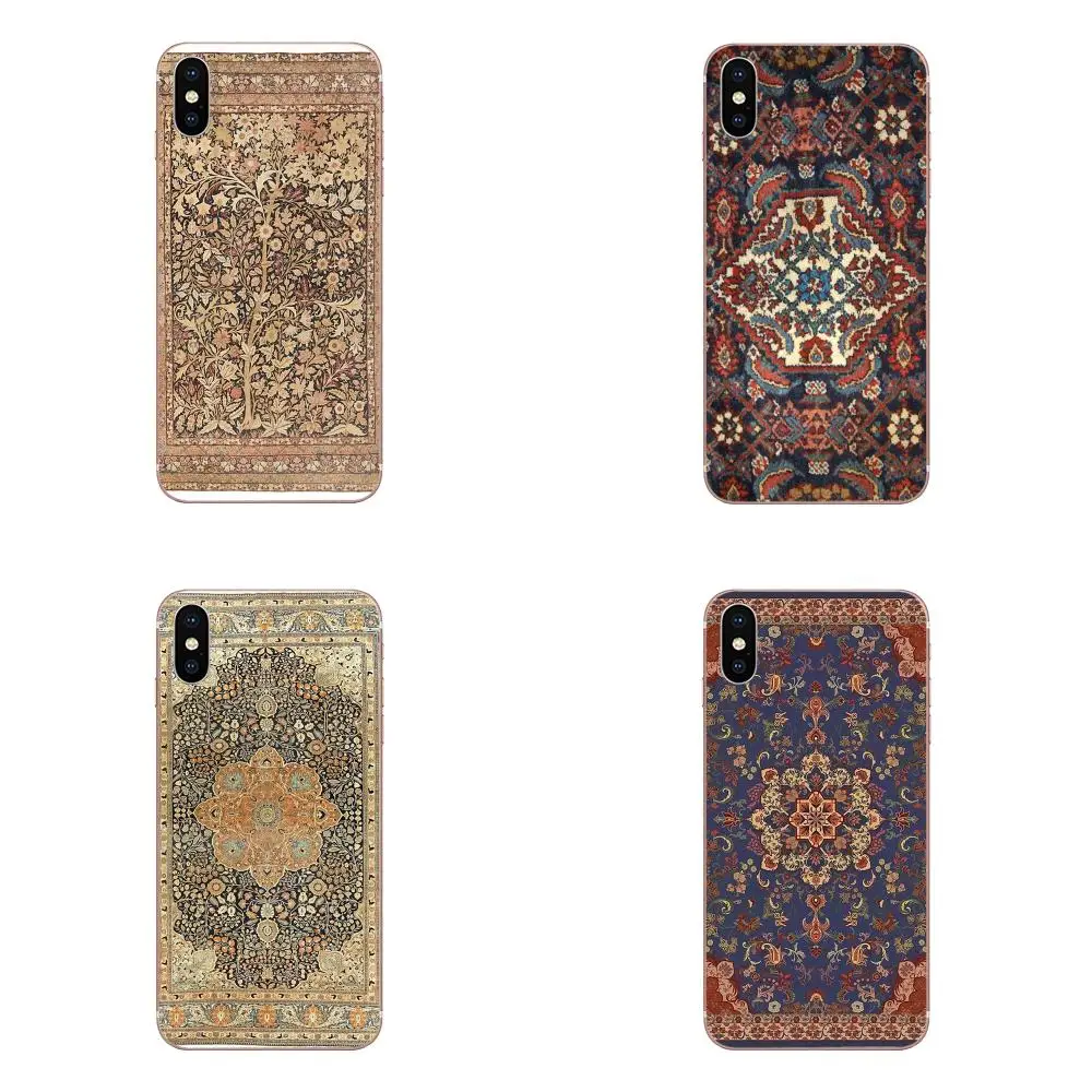 Мягкий чехол для телефона персидский ковер цветочный Galaxy Alpha Note 10 Pro A10 A20 A20E A30 A40 A50