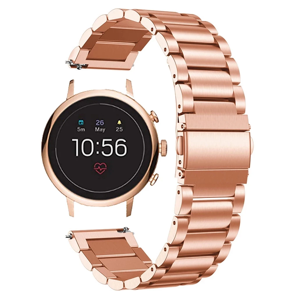 Ремешок из нержавеющей стали для Fossil Gen 4 Q Venture HR /Gen 3 браслет смарт-часов