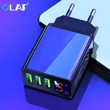 Olaf светодиодный дисплей 3 USB зарядное устройство QC 3,0 3A Быстрая зарядка для iPhone Xiaomi huawei P30 Pro samsung Fast EU US UK настенный адаптер Turbo Olaf светодиодный дисплей 3 USB зарядное устройство QC 3,0 3A Быстрая зарядка для iPhone Xiaomi huawei P30 Pro samsung Fast EU US UK настенный адаптер Turbo