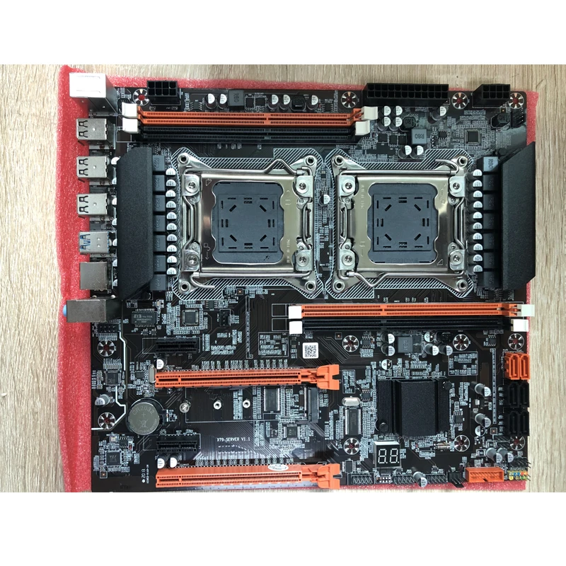 Комплект материнской платы atermiter X79 с двумя процессорами 2 × Xeon E5 2620 радиатор 4 ГБ =