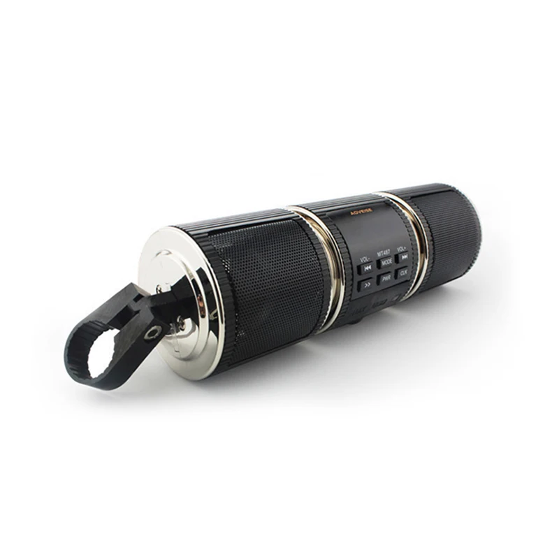 

1PCS New Motorcycle Bluetooth MP3 Audio Refitted Waterproof Bluetooth Speaker multi-function with Display Dual Speakers