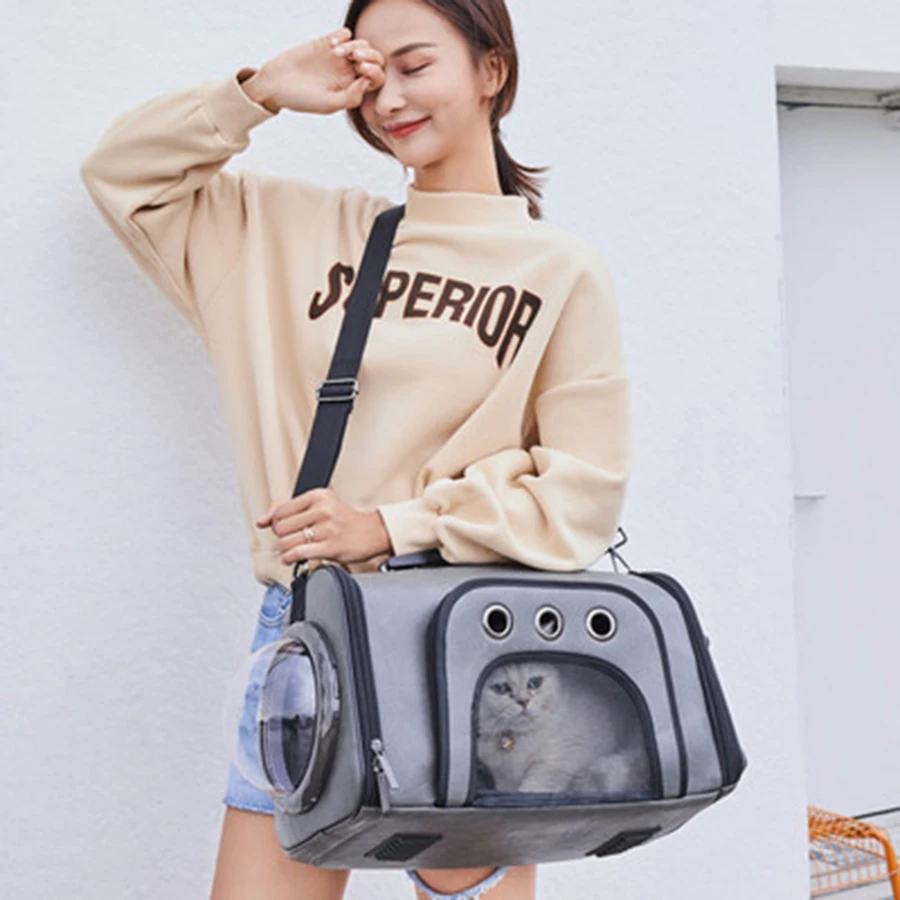 Пластиковая кошачья сумка пространство женские дорожные сумки холст переноска