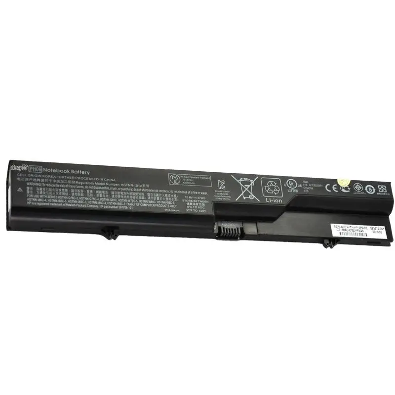 Оригинальный аккумулятор PH06 для HP ProBook 4325s 4320s 4321s 420 425s 4520s 4326s 4420s 4421s 4425 HSTNN LB1A 4525
