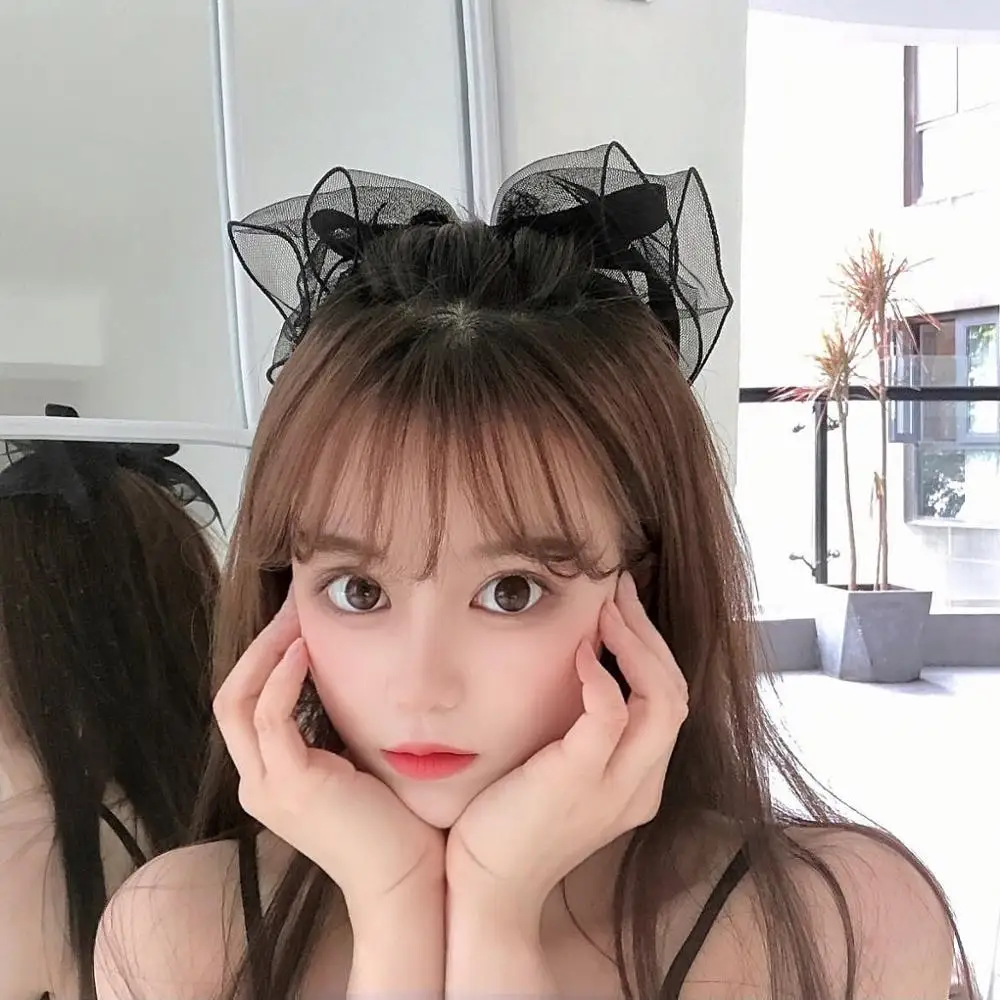 Заколка для волос с бантом женская Элегантный Модный зажим весенний кружевной