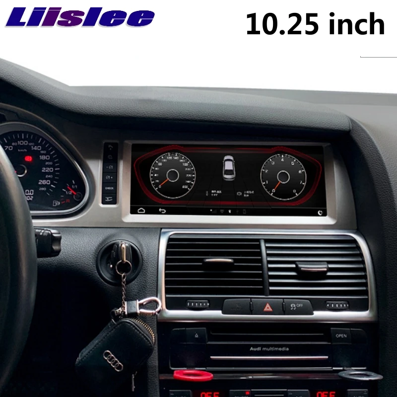 Для Audi Q7 2005~ MMI 10,25 дюймов LiisLee CarPlay адаптер давления в шинах автомобильный мультимедийный плеер gps аудио радио навигация NAVI