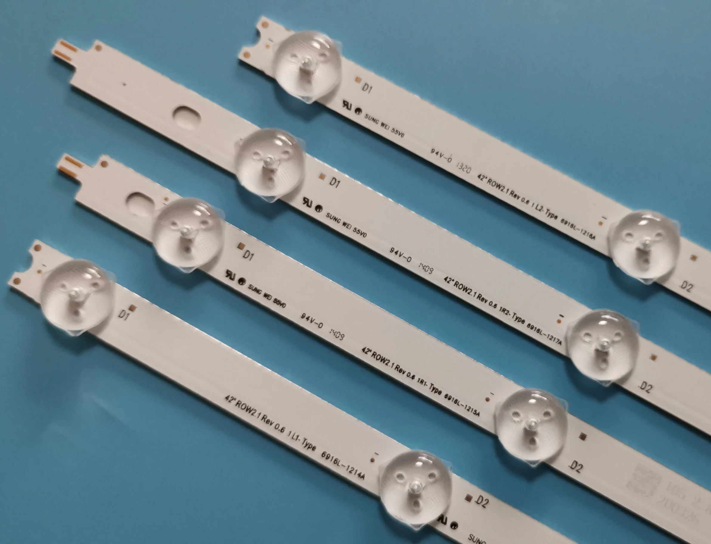 10 шт./компл. новая светодиодная полоса LG 42 дюйма ROW2.1 R1 R2 L1 L2 42LN540V 42LN613V 42LA620V LC420DUE