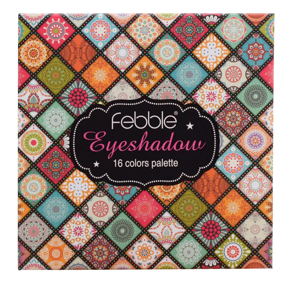 Палитра теней для век от бренда febler 16 цветов картофельные смазанные влажные тени