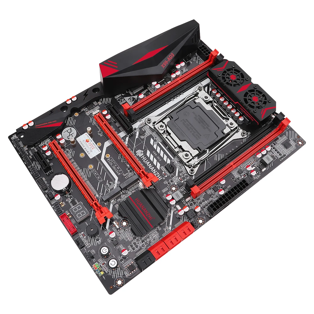 HUANANZHI X99 AD3 REV3.0 Материнская плата Intel LGA 2011 3 все серии DDR3 RECC128GB M.2 PCI E NVME NGFF ATX