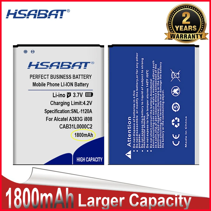 Аккумулятор HSABAT 0 цикл для Alcatel A383G i808 VF555 OT-3040 TCL T66 A890 One Touch 282 813 890D 891 979 3041D - купить