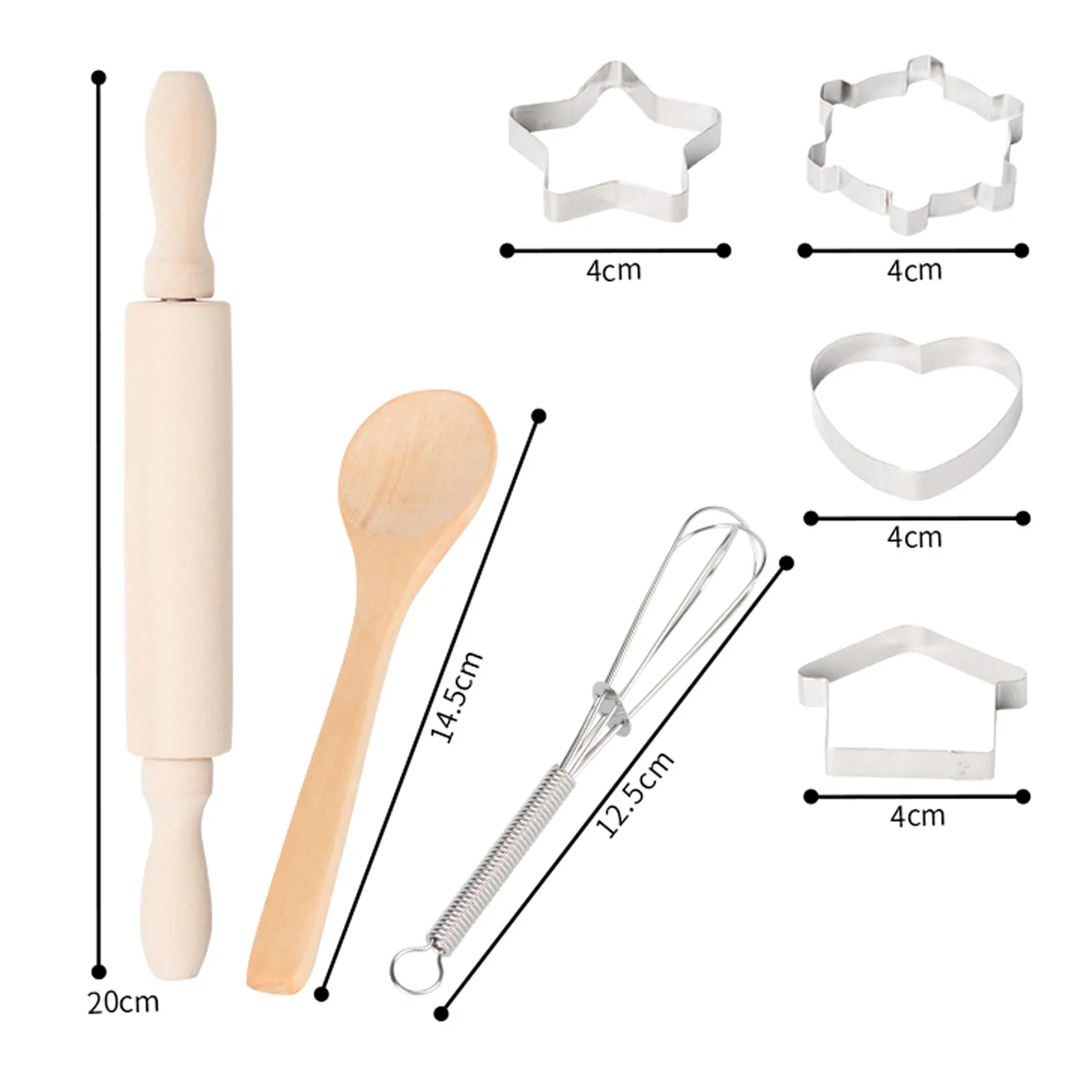 

Complete Kids Cooking and Baking Set - 11 Pcs Includes Apron Children toys montessori Toys for girls