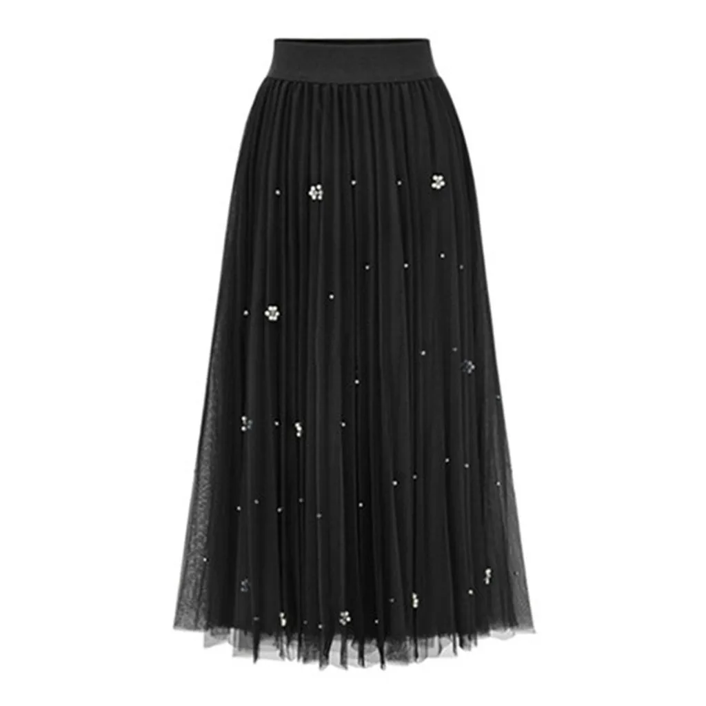 Юбка пачка Женская плиссированная средней длины стильная эластичная