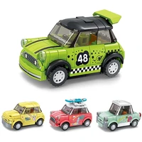 new childrens toy classic retro mini sports car speed champion building block car model diy boy girl gift box