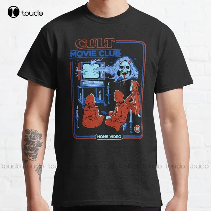 

New Cult Movie Club Classic Vintage Horror Funny Nostalgia Films T-Shirt Fall Shirts Women Men Cotton Tee Shirt S-5Xl