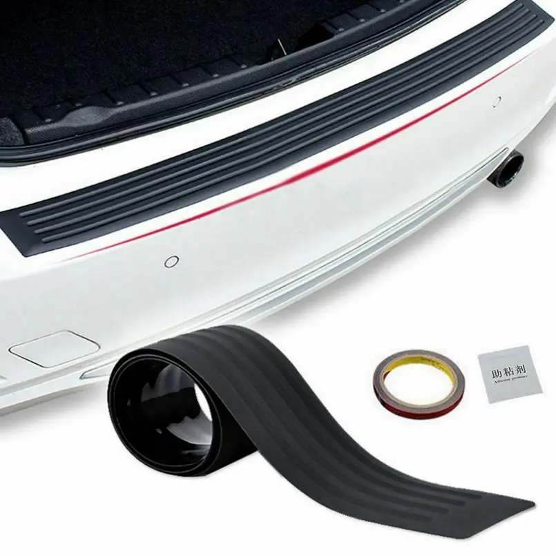 Автомобильный задний бампер Защита Накладка порога багажника резиновая