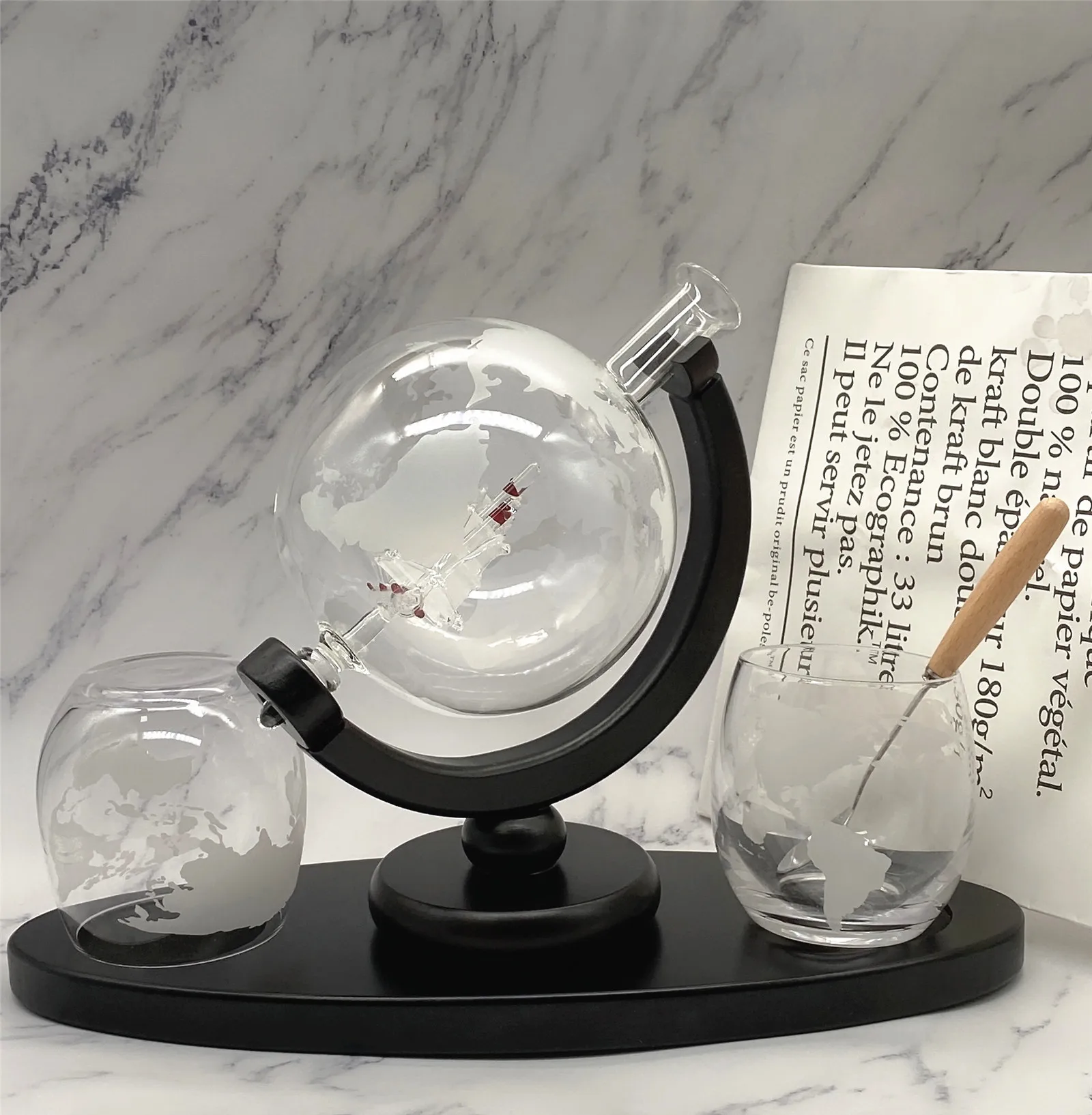 Пивной Набор 850 мл графин для виски набор шаров с 2 Гравированными шарами стакан