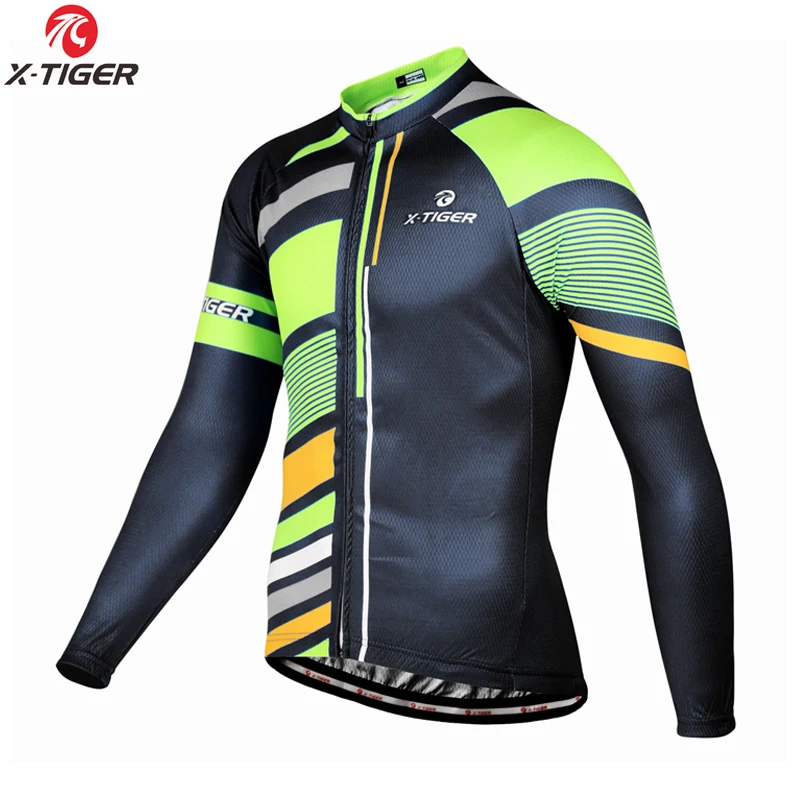 Winter Jersey X-TIGER зимний комплект одежды для велоспорта MTB велосипедный костюм Одежда Майо Ropa Ciclismo термо флис велосипед Джерси набор для мужчин - Цвет: Winter Jersey