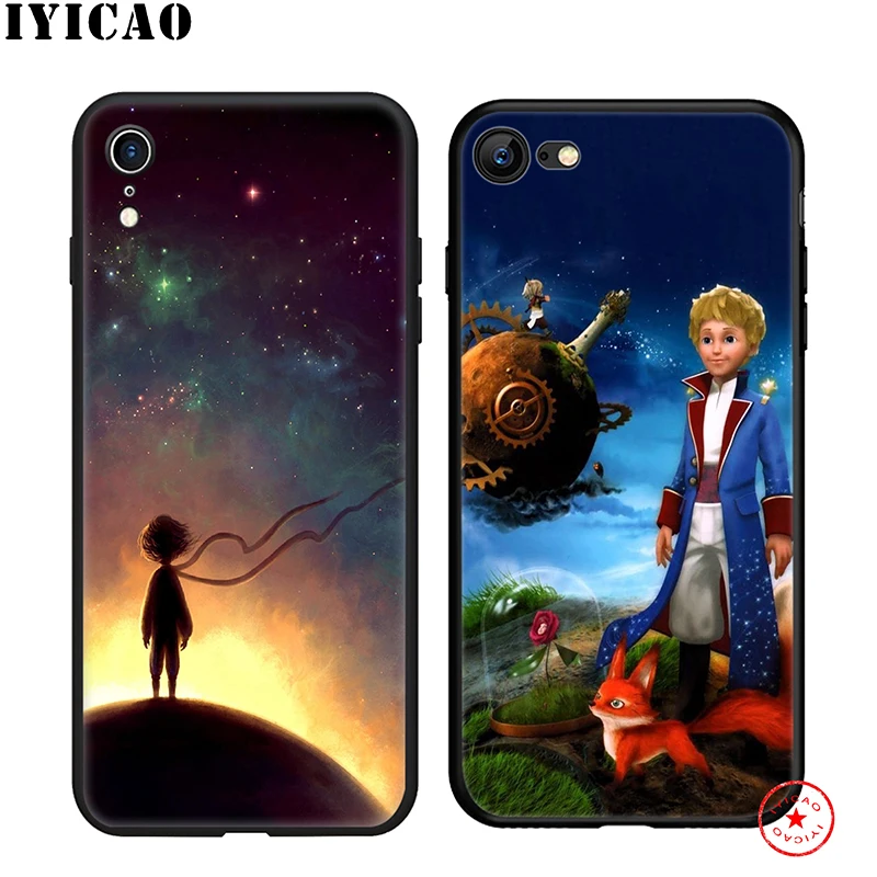 Мягкий чехол для телефона IYICAO The Little Prince iPhone 11 Pro XR X XS Max 6 6S 7 8 Plus 5 5S SE силиконовый TPU |