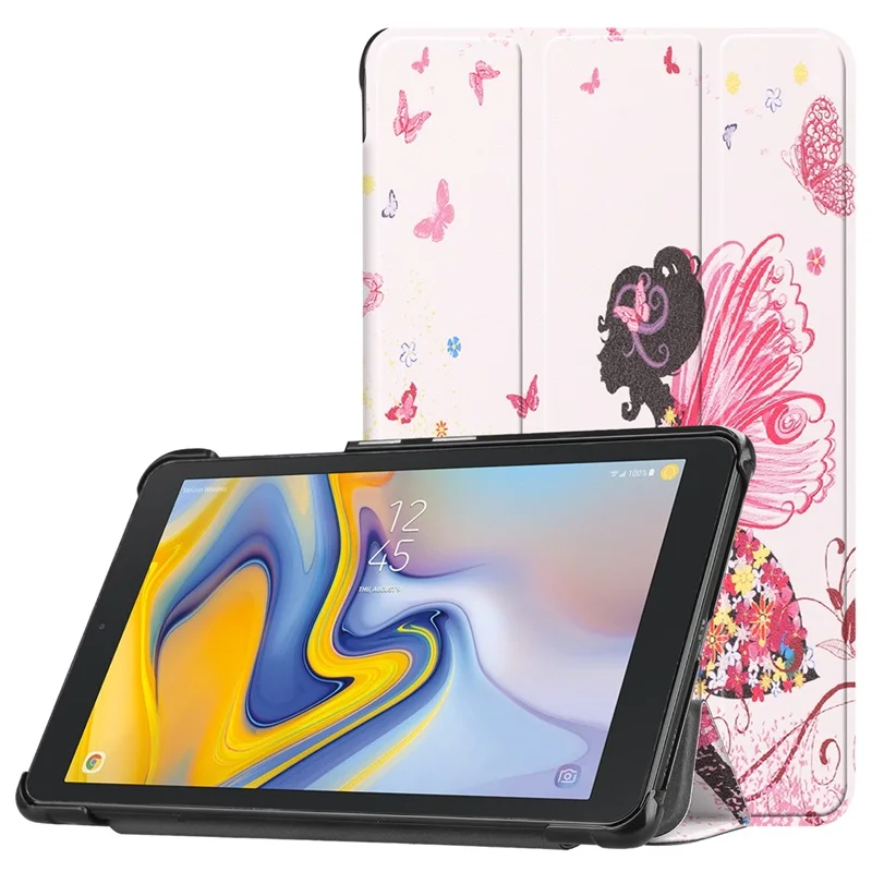 Чехол-книжка с подставкой для samsung Galaxy Tab A 8,0 T387 SM-T387 8,0 дюймов, треугольная крышка, чехол для планшета+ пленка+ ручка