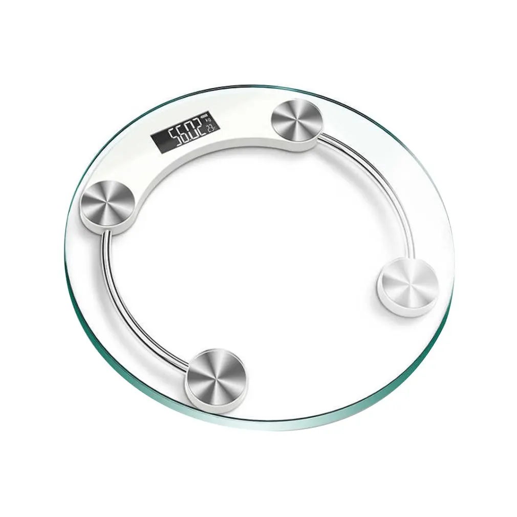 Electronic Weighing Scale Household Body Bathroom LCD Tempered Glass Backlight Digital Display Weight Battery Supply | Инструменты