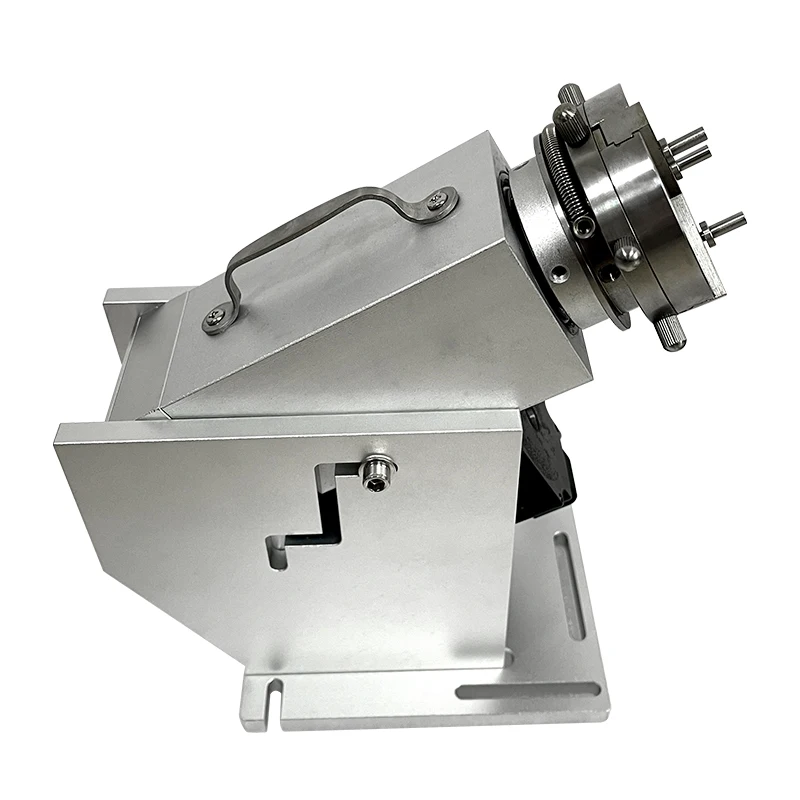 

E69 Ring Rotary With Driver Fiber Laser Marking Rotary Worktable Diameter3-91mm Laser Engrave Attachment Rotary With Three Chuck