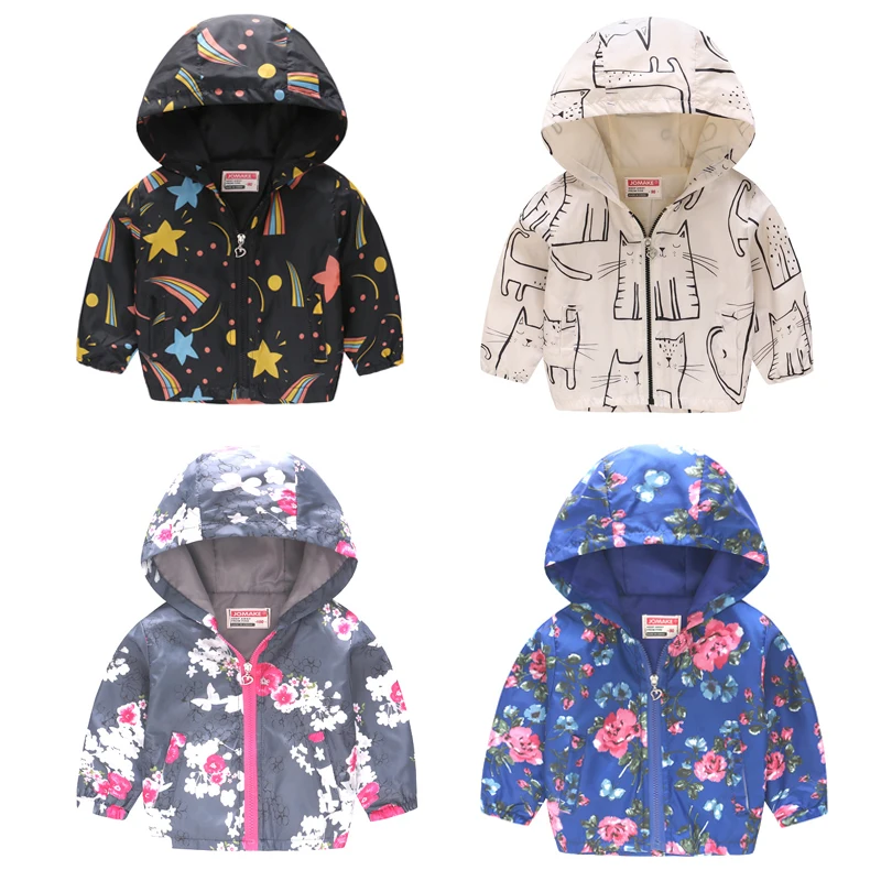 

Детская ветровка с граффити, осенняя куртка для маленьких девочек и мальчиков, верхняя одежда, пальто для девочек, дождевик, детская одежда, 2023
