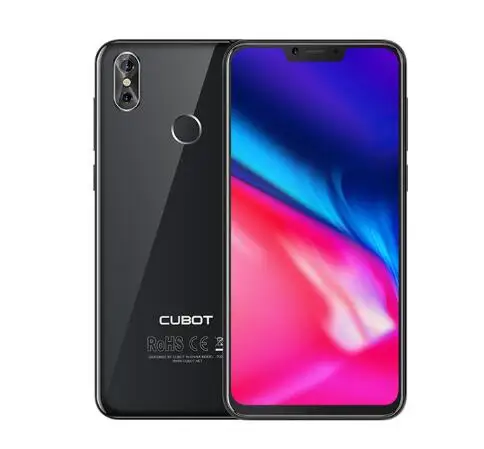 Cubot P20 Android 8,0 19:9 экран 4 Гб 64 Гб 6,18 ''MT6750T восьмиядерный смартфон 4000 мАч 2246*1080 20MP+ 2.0MP 4G телефон - Цвет: Черный