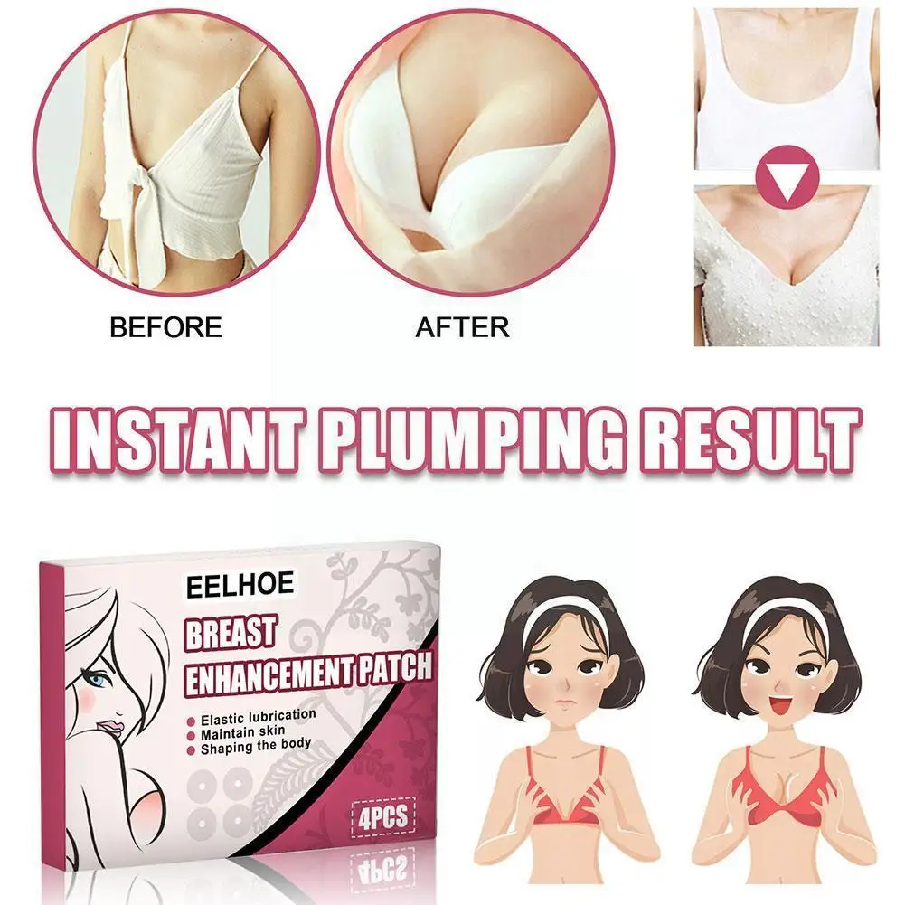 

4pcs/set Women's Breast Enlargement Massage Patch Essence Up Care Bust Body Paste X4w1
