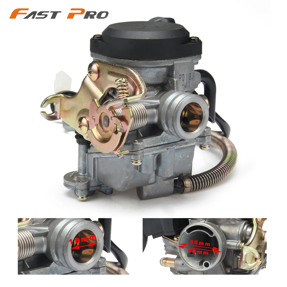 Карбюратор PD18J 18 мм для скутера GY6 50CC мопеда PD18 двигателя 139QMB 139QMA ABM IRBIS ZNEN SUNL