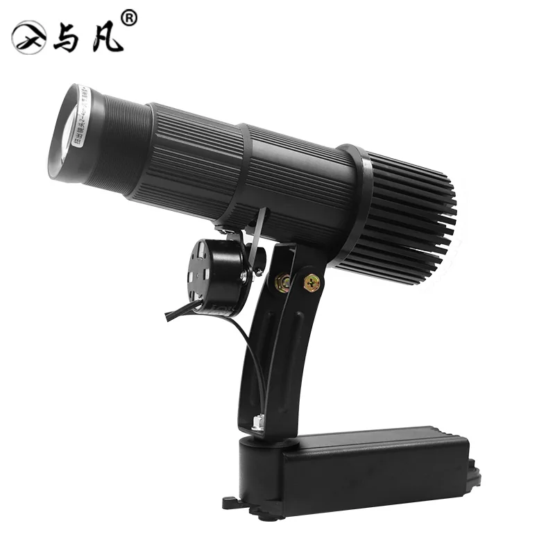 Yufan 25w Manual Focus Zoom Gobo Projection Lamp Black Color Track Style Logo Projector