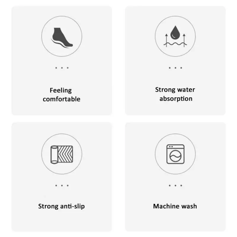 Многофункциональный домашний коврик для ванной 40x60 см нескользящий ковер