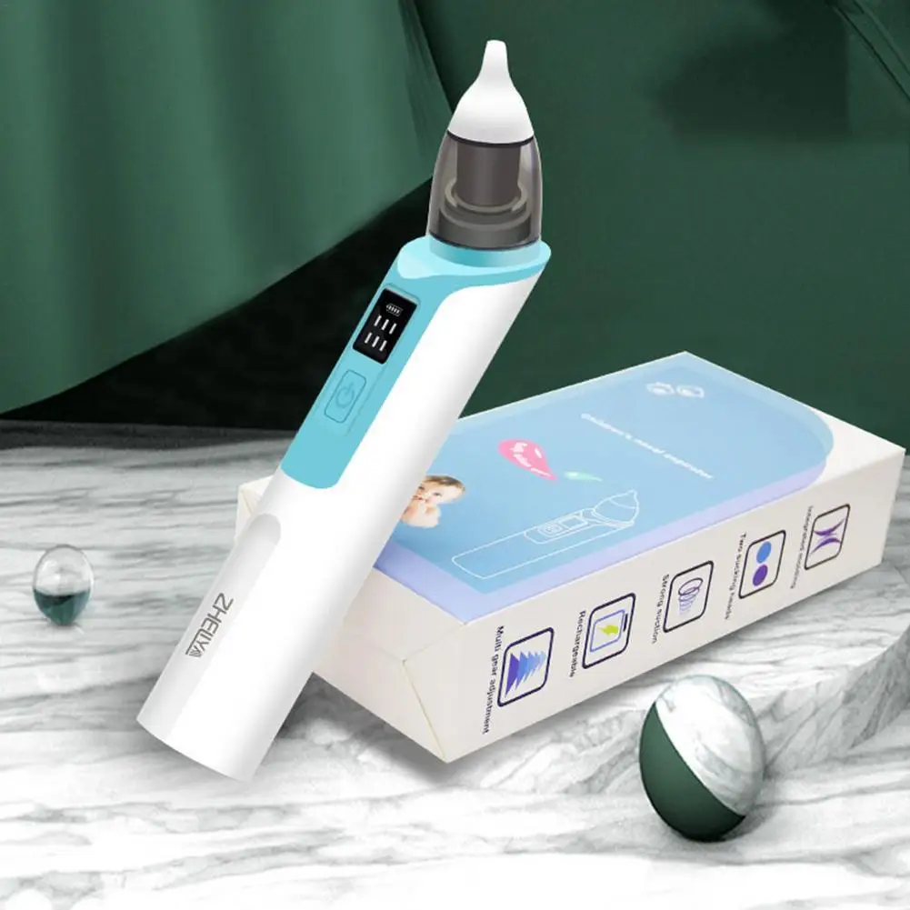 

Rechargeable Baby Nose Cleaner Silicone Adjustable Suction Child Nasal Aspirator Health Safety Convenient Low Noise Nose Cleaner