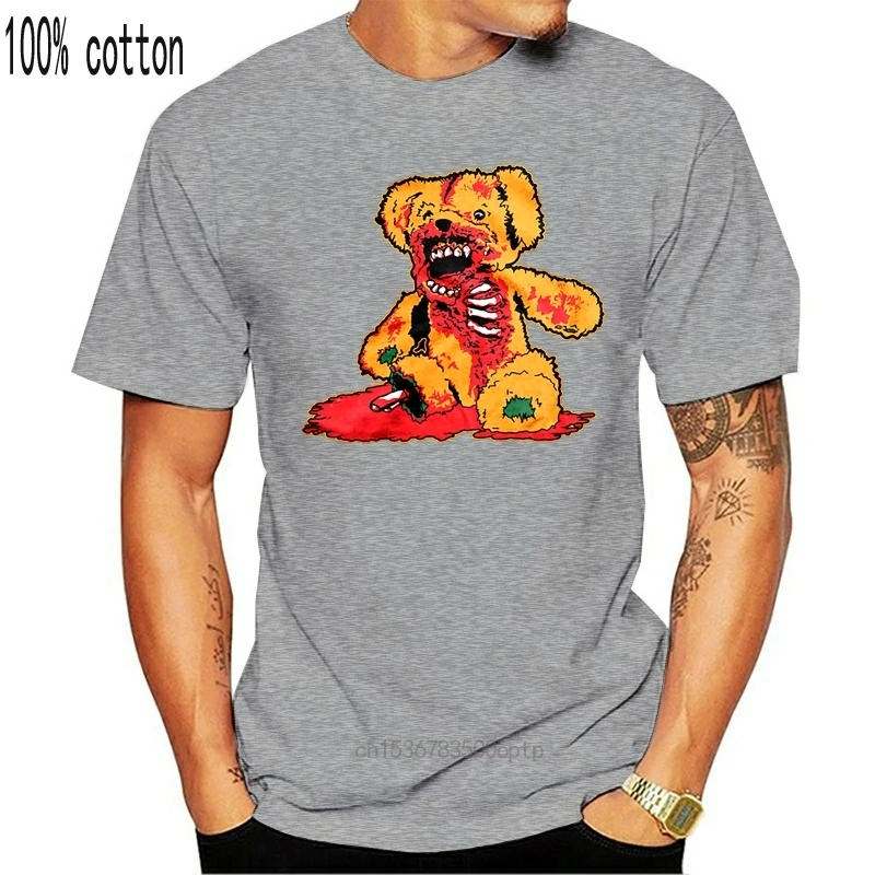 

Teddy Bear Bloody Death Murder Massacre Kill Mens T-Shirt Fashion Classic Tee Shirt