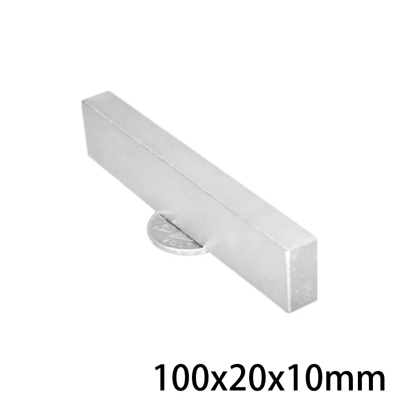 1/2/3PCS 100x20x10 Block Powerful Magnets Longest Sheet Neodymium Magnet 100x20x10mm Strong Permanent NdFeB 100*20*10 mm | Обустройство