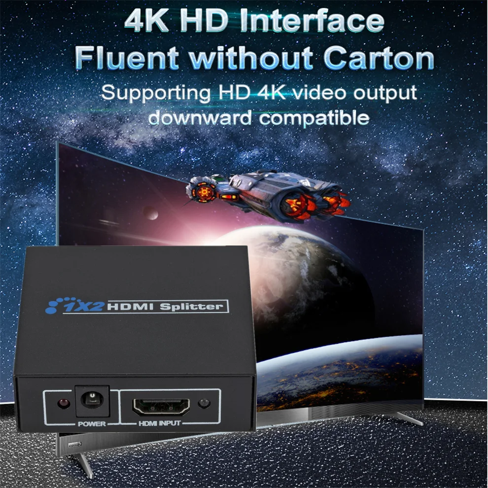 Разветвитель HD HDMI разветвитель one in two Женский 1X2 сигнала маршрутизатор видео