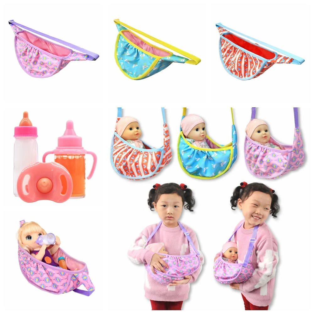 

Dolls Out Going Carry Bag Sleeping Bag Doll Accessory for 43cm Baby New Born Doll 18 Inch Doll Backpack Bag Girl's Gift
