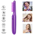 Электрическая щетка для распутывания волос, семейная прямая, вьющаяся, влажная, сухая щетка для массажа кожи головы, щетка для женщин, мужчин, детей