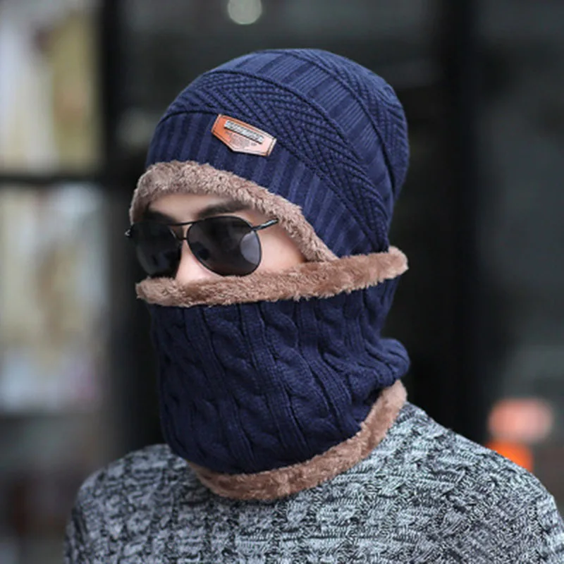 Зимние шапки из кораллового флиса шарфы вязаные зимние для женщин простые теплые