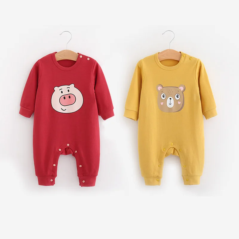 Детский комбинезон для новорожденных Осенний хлопковый с длинными рукавами и