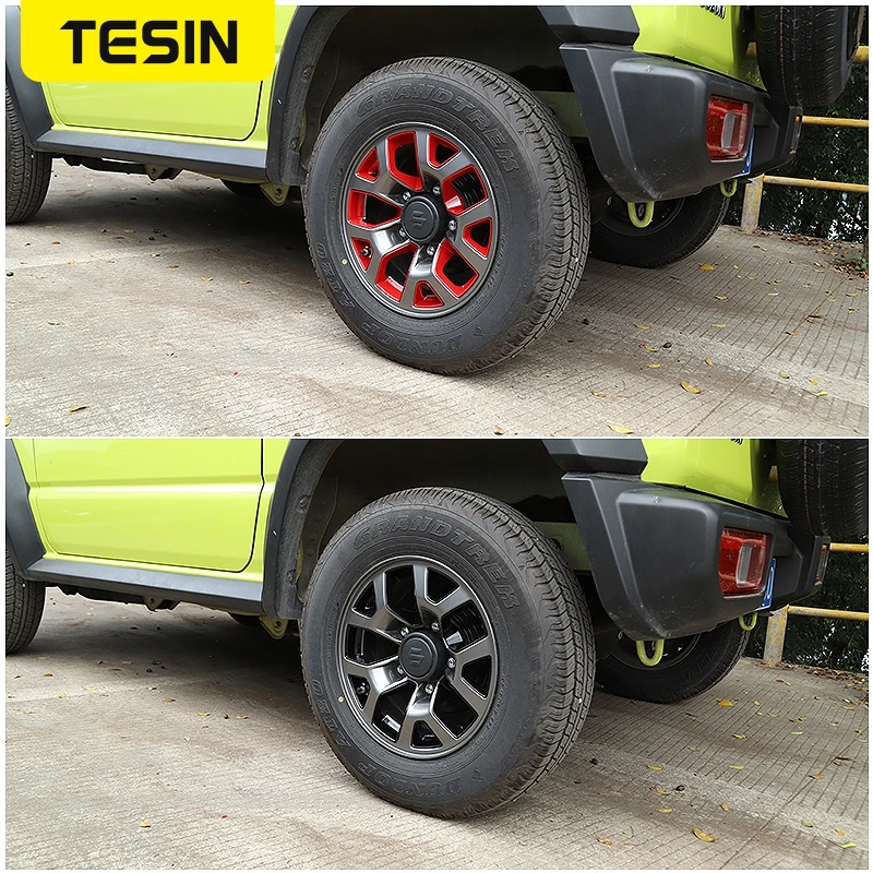 Декоративная наклейка на обод колеса TESIN ABS для Suzuki Jimny 2019 2020 2021 2022 | Автомобили и