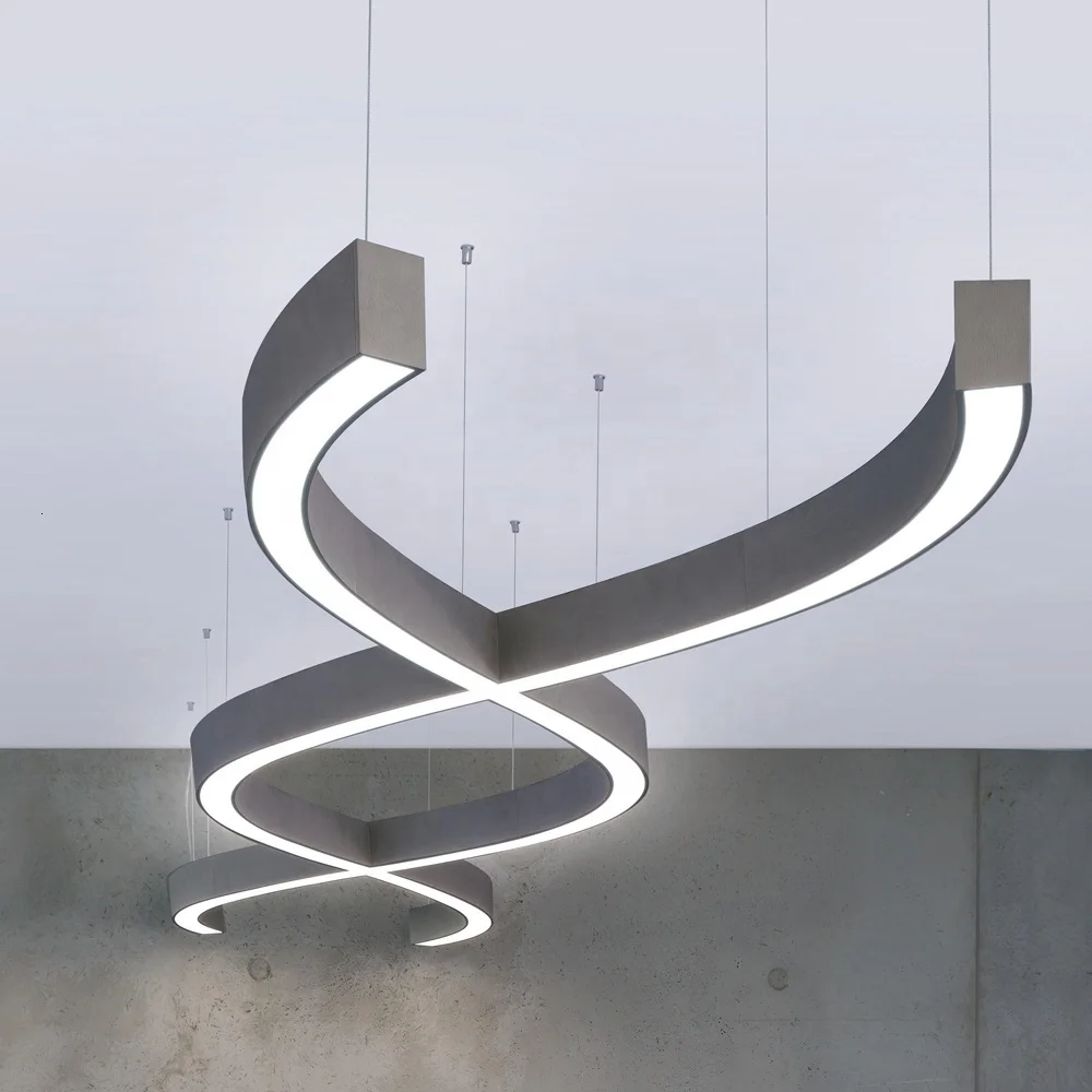 Подгонянный светодиодный подвесной светильник гетеротичный офисное освещение