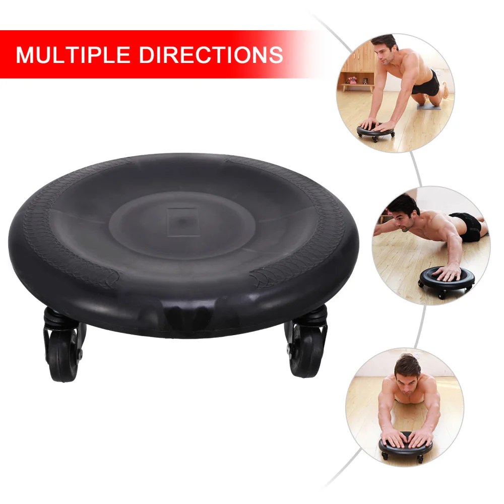 

1 Set Abdominal Plate Wheel Roller Trainer Gym Home Fitness Equipment Tool