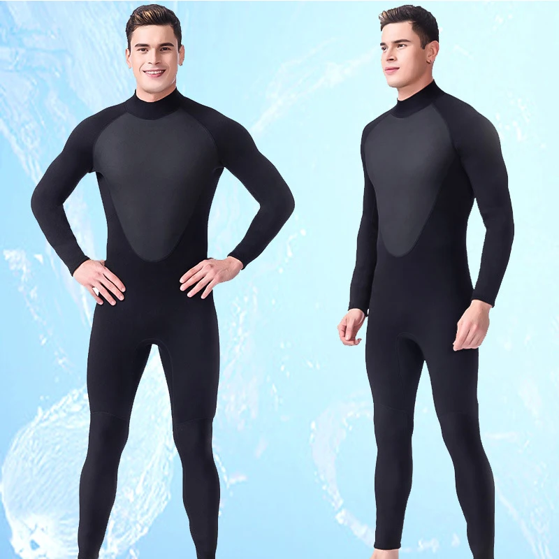 

3mm Surfing Wetsuit Outdoor Wading Sports One-Piece Wetsuit Men'S Neoprene Cold And Warm Super Elastic Snorkeling Wet