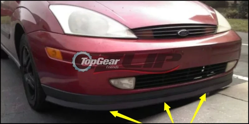 Дефлектор губ на бампер для Ford Puma юбка переднего спойлера фанатов TopGear настройка