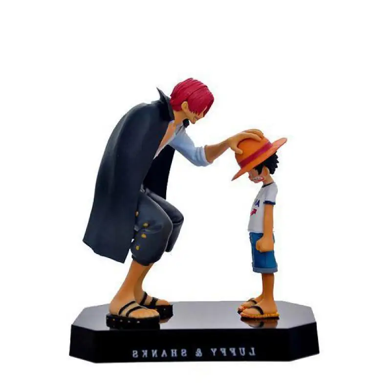 Экшн фигурки из ПВХ игрушки соломенная шляпа Luffy Red Hair Shanks Коллекционная модель