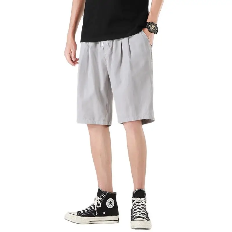 

2021 New Hot Model Shorts Men's Summer Fashion Loose Solid Color Casual Pants Sports Pants Beach Pants Shorts