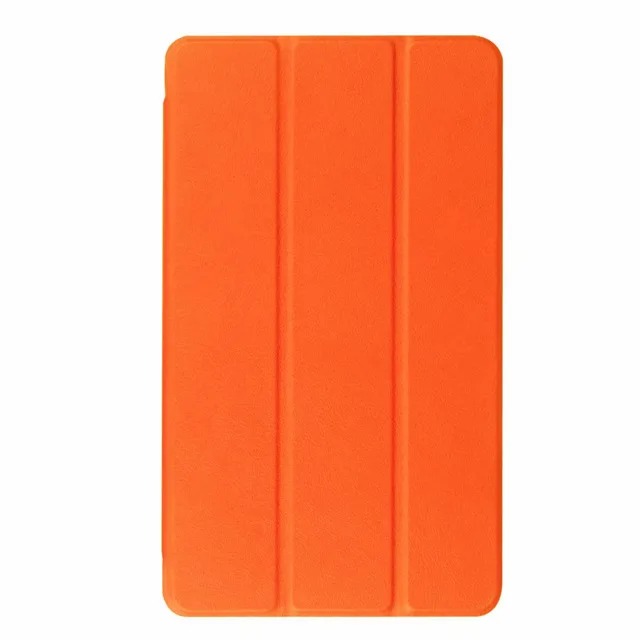 orange Магнитный смарт-чехол из полиуретановой кожи в виде ракушки для huawei MediaPad M3 Lite 8,0 CPN-W09/L09 8," чехол для планшета+ пленка+ ручка - Цвет: orange