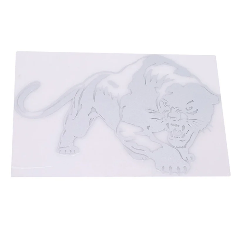 Тигровые наклейки виниловые водонепроницаемые стильные белые с