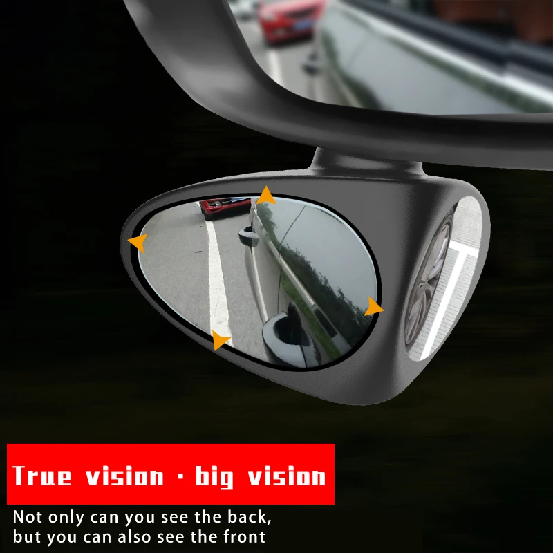 2 in 1 Car Blind Spot Mirror Wide Angle 360 Rotation Adjustable Convex Rear View front wheel mirror |