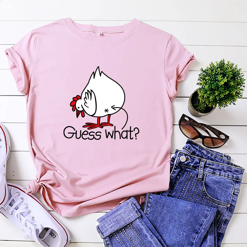 

2021 Oversized Women's T-shirt 100% Cotton Cartoon Pattern Shirt O-neck Short Sleeve T-shirt Summer T-shirt Women T-Shirt Top